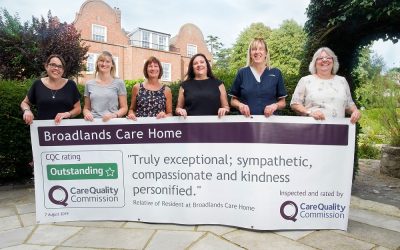 Broadlands Care Home in Oulton Broad rated Outstanding by CQC