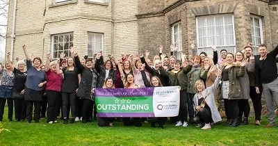 Harleston House in Lowestoft celebrates Outstanding CQC rating