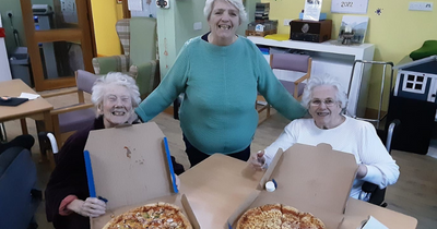 Harleston House receives delicious donation for National Pizza Day