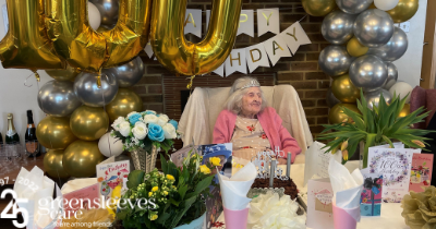 Viera Gray House resident celebrates 100th birthday with help from community