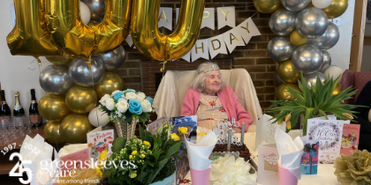 Viera Gray House resident celebrates 100th birthday with help from community