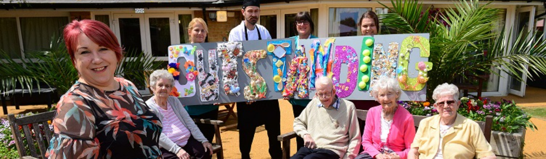 Greensleeves Care Team Members at an award ceremony